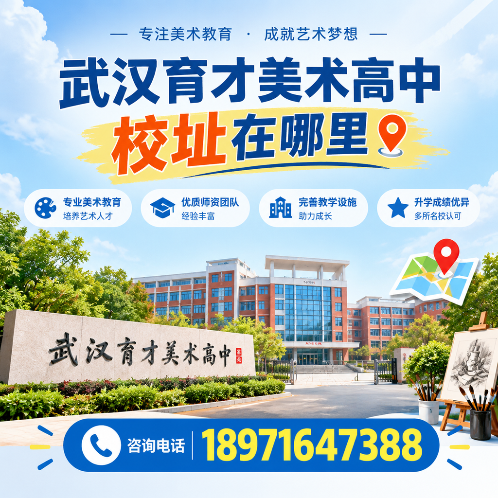 了解武汉育才美术高中校址，选择合适的交通方式
